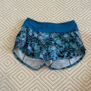 Lululemon size 6 4” inch speed ups.